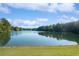 Scenic view of the serene lake, bordered by lush greenery and a clear blue sky at 2191 Lakeview Pkwy, Villa Rica, GA 30180