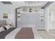 Cozy bedroom featuring built-in storage, murphy bed, and neutral color palette at 620 Peachtree Ne St # 601, Atlanta, GA 30308