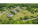 Expansive aerial view highlighting lush acreage, mature trees and estate properties at 3920 Ineal Dr, Cumming, GA 30028
