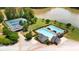 Aerial view of the community pool and tennis courts at 4810 Duncans Lake Dr, Buford, GA 30519