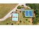 Overhead shot of the pool and tennis courts at 4810 Duncans Lake Dr, Buford, GA 30519