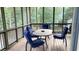 Screened in porch with a table and chairs at 1897 8Th St, Atlanta, GA 30341