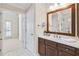 Bathroom with vanity, modern fixtures, and a mirror at 198 Grandmar Chase, Canton, GA 30115
