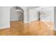 Foyer with hardwood floors and grand staircase with ornate railings at 198 Grandmar Chase, Canton, GA 30115