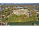 Aerial shot showcasing the park's expansive field and sports areas surrounded by mature trees at 273 12Th Ne St # 421, Atlanta, GA 30309