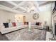 Inviting living room with fireplace, TV, plush seating, a cozy rug, and decorative elements at 2927 Dolostone Way, Dacula, GA 30019
