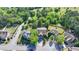 Aerial shot of a residential neighborhood with lush greenery, well-manicured lawns, and mature trees at 556 Georgia Cir, Loganville, GA 30052