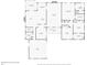 Layout of a one-story home featuring multiple bedrooms, bathrooms, and living spaces at 9395 Clublands Dr, Alpharetta, GA 30022
