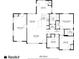 Detailed floor plan showcasing the layout of a one-story home with the dimensions of each room at 2026 Rebecca Ln, Decatur, GA 30032