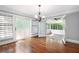 A lovely dining room that opens through french doors to a screened porch at 3078 Alberta Dr, Marietta, GA 30062