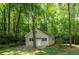 A charming backyard outbuilding surrounded by lush greenery at 3078 Alberta Dr, Marietta, GA 30062