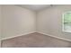 Bedroom featuring neutral walls, carpet, and a window with blinds at 2113 Dodson Woods Dr, Fairburn, GA 30213
