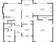 Detailed first-floor layout including living, dining, kitchen, and garage dimensions at 1481 Wild Rye Ln, Grayson, GA 30017