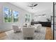 Comfortable office area with lots of natural light, and black cabinetry at 3267 Sewell Mill Rd, Marietta, GA 30062