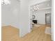Hallway with view into the bedroom and bathroom at 34 Candler Ne Rd, Atlanta, GA 30317
