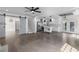 Bright and airy living space with hardwood floors, open concept, and modern sliding barn door at 1334 Milton Se Pl, Atlanta, GA 30316