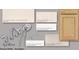 Bathroom materials including tile, shower fixtures, cabinet and countertop samples at 3167 Moor View Rd # 35, Duluth, GA 30096