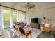 Cozy living room with modern furnishings, scenic views through expansive windows, and an open layout at 480 John Wesley Dobbs Ne Ave # 418, Atlanta, GA 30312