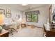 Bedroom featuring neutral carpet, artwork and a large window at 258 Lancaster Cir, Marietta, GA 30066