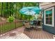 Relaxing back deck featuring outdoor seating and grill; ideal for outdoor dining and entertaining guests at 76 Hollis Cir, Dallas, GA 30157