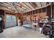 Spacious garage with workbench and storage, perfect for projects and organization at 105 Thorncliff Way, Acworth, GA 30101