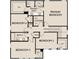Second floor plan with bedrooms, bathrooms, and a laundry room at 2093 Boxwood Se Cir, Conyers, GA 30094