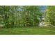 Spacious backyard with trees, offering privacy and a natural setting at 161 Brookfield Dr, Stockbridge, GA 30281