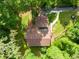 Birds eye view of the house, white rock trail, and the landscaping on a sunny day at 2674 Skylane Dr, Marietta, GA 30062