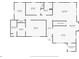 Floor plan featuring the layout of the bedrooms, living room, kitchen, and basement of the residence at 2674 Skylane Dr, Marietta, GA 30062