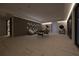 Large basement with a seating area, game table, accent lighting, and sliding glass doors at 292 Highway 279, Fayetteville, GA 30214