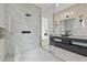 Lavish bathroom with a glass shower and dual sinks at 292 Highway 279, Fayetteville, GA 30214