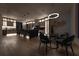 Modern kitchen features an island, stainless steel appliances, and a dining area at 292 Highway 279, Fayetteville, GA 30214