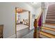 Open basement space with exposed ceiling and stairs, ready for finishing at 976 Arthur Nw Ln, Atlanta, GA 30318