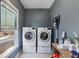 Laundry room with a side-by-side washer and dryer with a bright window at 976 Arthur Nw Ln, Atlanta, GA 30318