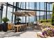 Charming outdoor dining area with grill and seating, perfect for enjoying meals with a beautiful city view at 3344 Peachtree Ne Rd # 3005, Atlanta, GA 30326
