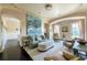Elegant living room with dark wood floors, horse painting and custom trim at 1040 W Conway Nw Dr, Atlanta, GA 30327