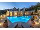 Backyard view of the pool and patio with ample seating for entertaining at 1040 W Conway Nw Dr, Atlanta, GA 30327