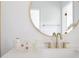 Close-up on a sink and counter in a luxurious bathroom with elegant finishes at 4085 Chadds Walk, Marietta, GA 30062