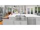 Spacious kitchen island with stainless steel sink and dishwasher at 4731 Moon Chase Dr, Buford, GA 30519