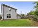 Landscaped backyard with green grass and garden beds at 2023 Yellow Finch Trl, Atlanta, GA 30316