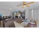 Comfortable dining area next to fireplace and living room with lots of space at 240 Creekview Blvd, Covington, GA 30016