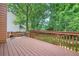 Wooden deck overlooking a lush, private backyard at 1259 Crescentwood Ln, Decatur, GA 30032