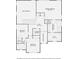 Second floor plan features primary bedroom, hall, laundry room, and two more bedrooms at 1259 Crescentwood Ln, Decatur, GA 30032