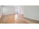 Spacious main bedroom with ceiling fan, tray ceiling, wood floor and large windows at 1259 Crescentwood Ln, Decatur, GA 30032