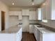 Open kitchen area with white cabinets and granite countertops at 1956 Asher Ln # 51, Conyers, GA 30013