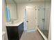 Modern bathroom with a glass-enclosed shower and sleek vanity at 788 W Marietta Nw St # 905, Atlanta, GA 30318