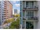 Multiple floors of balconies offer residents places to relax, sit and enjoy city views at 20 10Th Nw St # 704, Atlanta, GA 30309