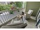 Charming balcony with seating area, perfect for relaxing and enjoying the outdoors at 655 Mead Se St # 79, Atlanta, GA 30312