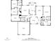 Detailed floor plan showcasing the layout of a 2729 sq ft home with bedrooms, kitchen, living room, and garage at 11155 Highfield Chase Dr, Johns Creek, GA 30097