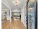 Elegant foyer with hardwood floors and neutral decor at 11155 Highfield Chase Dr, Johns Creek, GA 30097